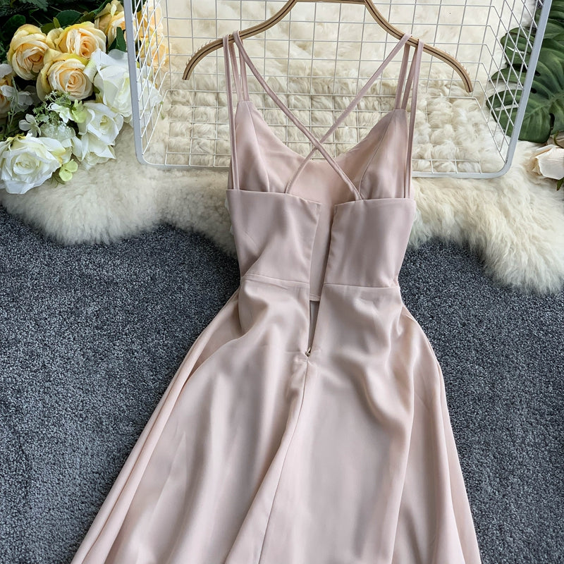 Cute A Line Chiffon Short Dress Fashion Dress RF0177