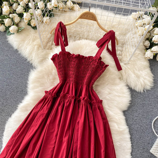 Red A Line Short Dress Fashion Girl Dress RF0175