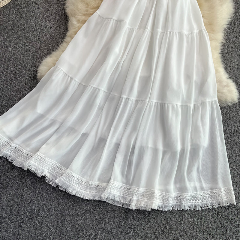 Cute V-neck Fringed Dress A Line Fashion Dress RF0172
