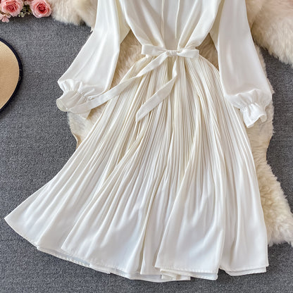 Cute A Line Short Dress Long Sleeve Fashion Dress RF0166