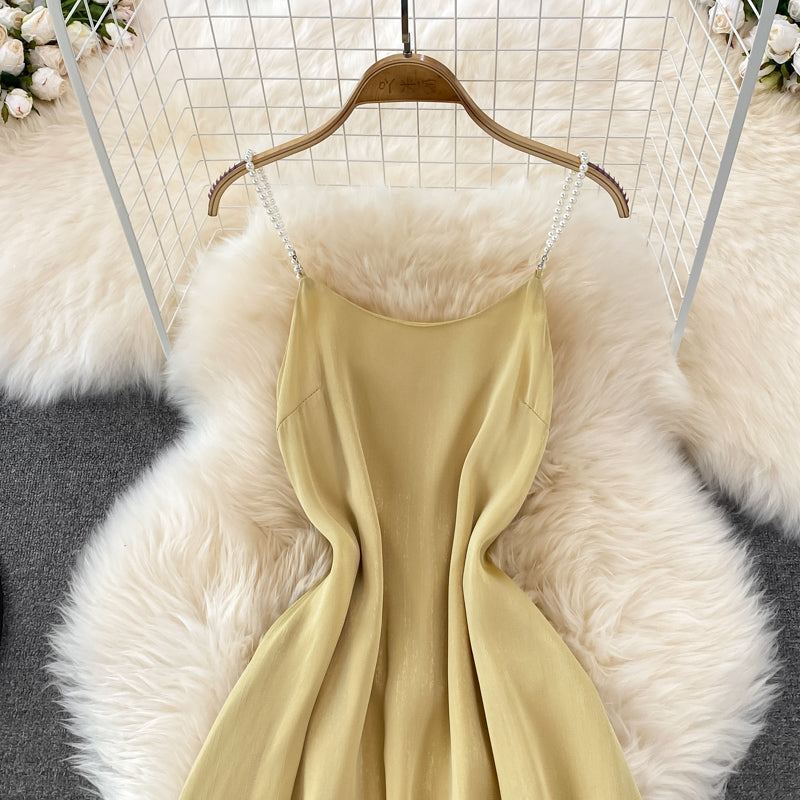 Yellow A Line Short Dress Fashion Girl Dress RF0163