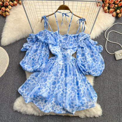 Cute A Line Floral Short Dress Fashion Girl Dress RF0147