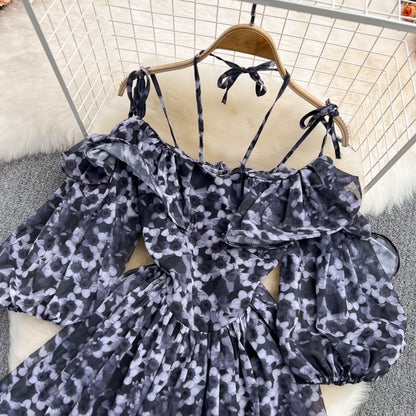 Cute A Line Floral Short Dress Fashion Girl Dress RF0147