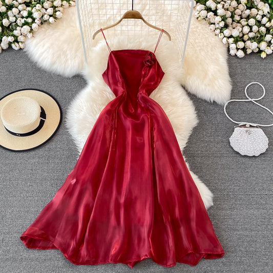 Red Tulle Short Dress A Line Fashion Dress RF0128