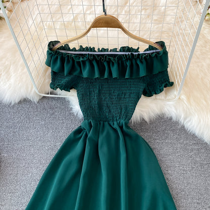 Cute A Line Off Shoulder Dress Short Dress RF0126
