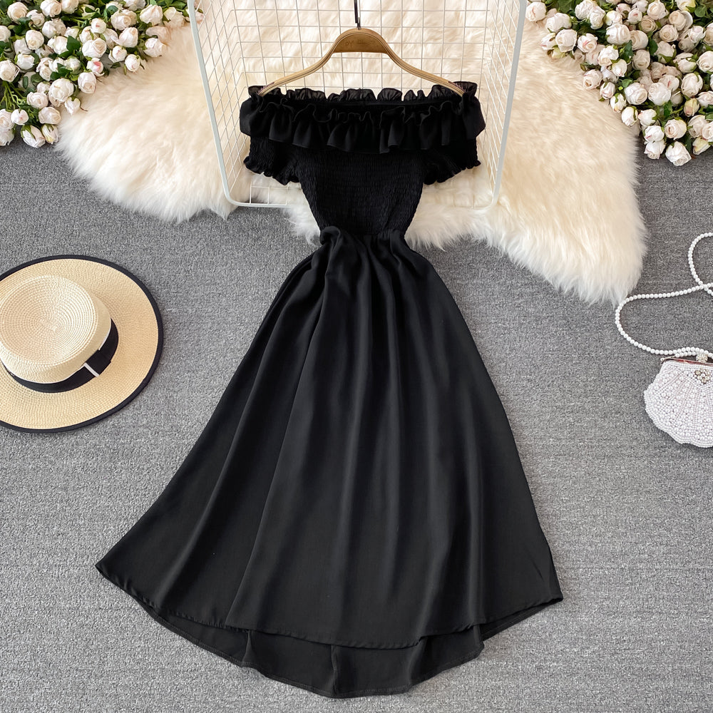 Cute A Line Off Shoulder Dress Short Dress RF0126