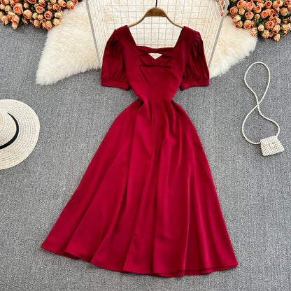 Cute Bow A Line Short Dress Fashion Dress RF0123