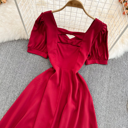 Cute Bow A Line Short Dress Fashion Dress RF0123