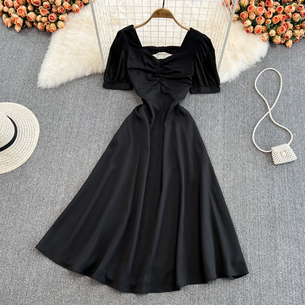 Cute Bow A Line Short Dress Fashion Dress RF0123