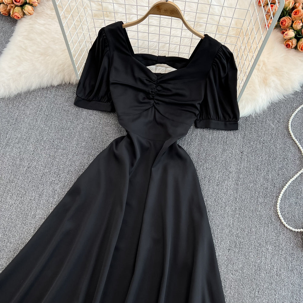 Cute Bow A Line Short Dress Fashion Dress RF0123