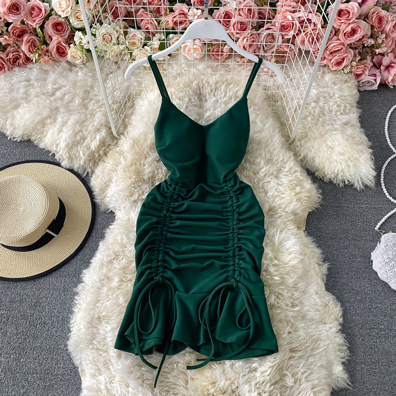 Sexy V Neck Short Dress Fashion Dress RF0117