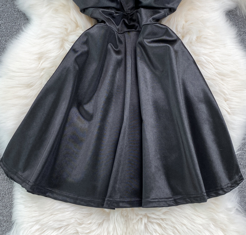 Sexy Bow Short A Line Dress Fashion Dress RF0098