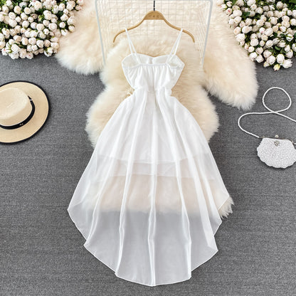 Cute Chiffon High Low Dress Fashion Dress RF0094