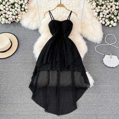 Cute Chiffon High Low Dress Fashion Dress RF0094