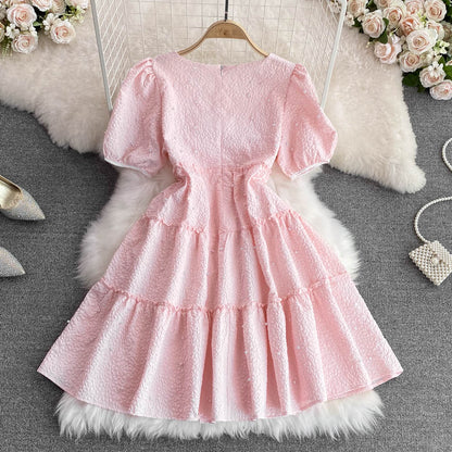Cute Bow A Line Dress Fashion Girl Dress RF0087