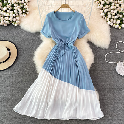 Cute Color Block A Line Dress Fashion Dress RF0086