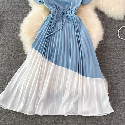 Cute Color Block A Line Dress Fashion Dress RF0086