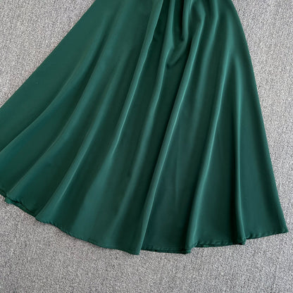 Simple V Neck Short Dress Fashion Girl Dress RF0082