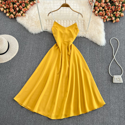 Simple V Neck Short Dress Fashion Girl Dress RF0082