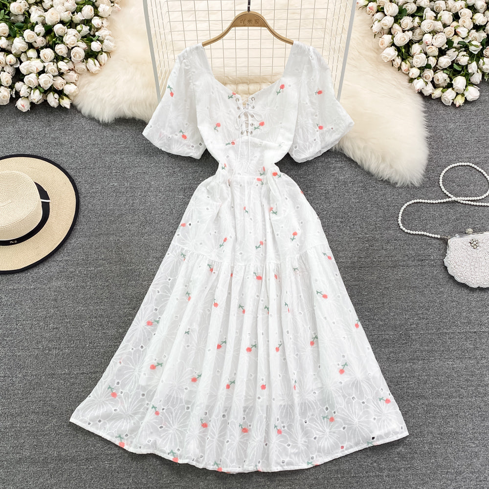 Cute Floral A Line Dress Fashion Dress RF0080