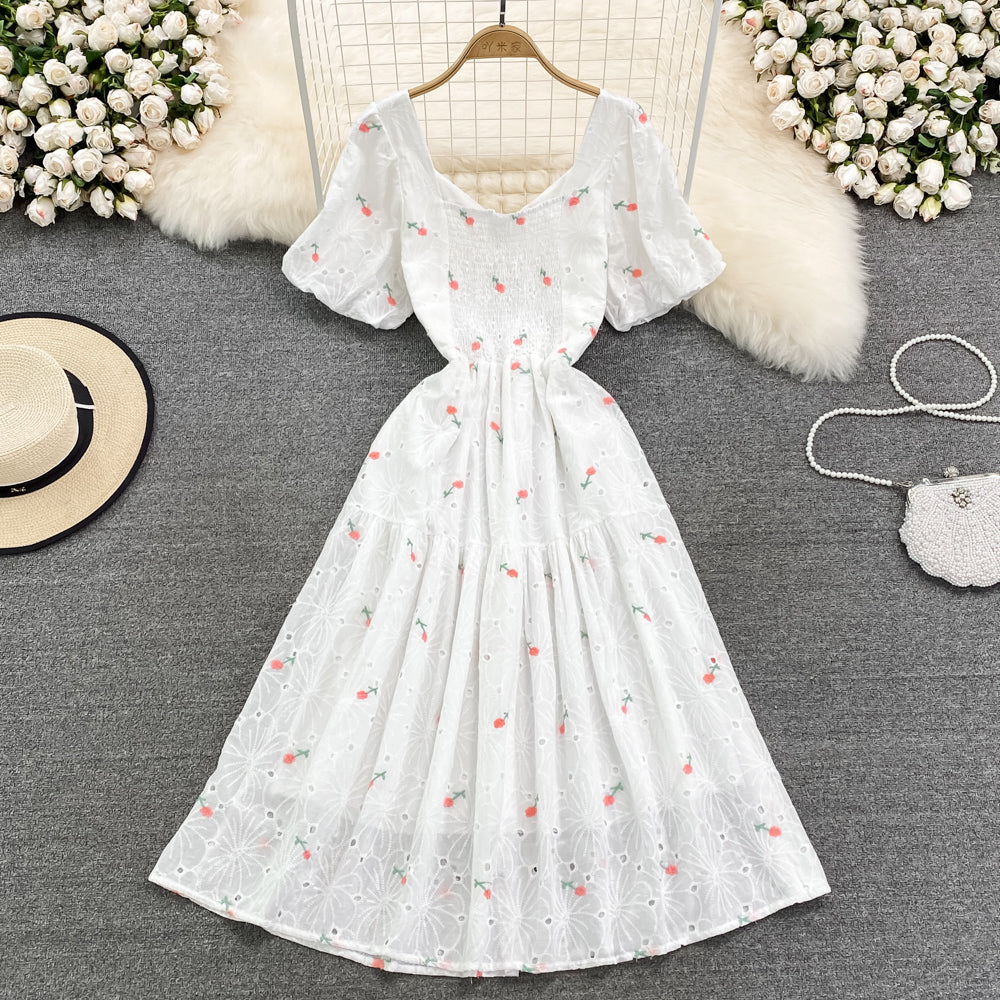 Cute Floral A Line Dress Fashion Dress RF0080