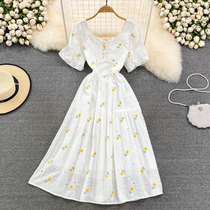 Cute Floral A Line Dress Fashion Dress RF0080