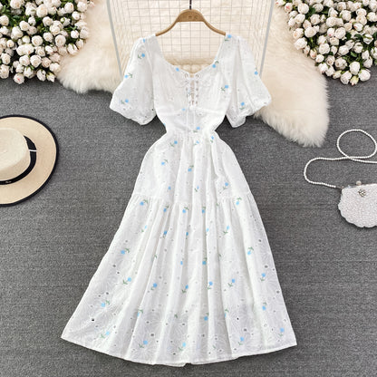 Cute Floral A Line Dress Fashion Dress RF0080