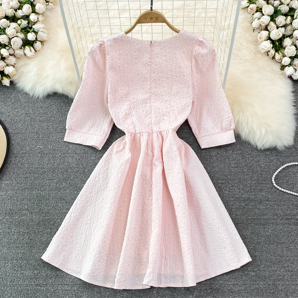 Sweet Bow Short Dress A Line Fashion Dress RF0079