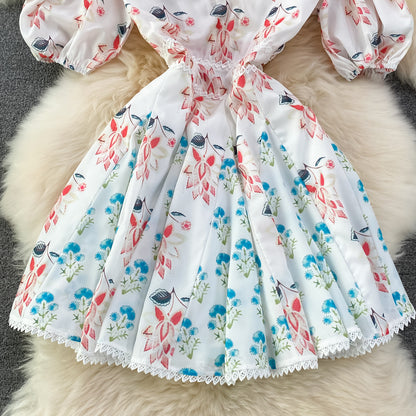 Cute V Neck Short Dress A Line Evening Fashion Dress RF0078