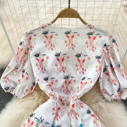 Cute V Neck Short Dress A Line Evening Fashion Dress RF0078