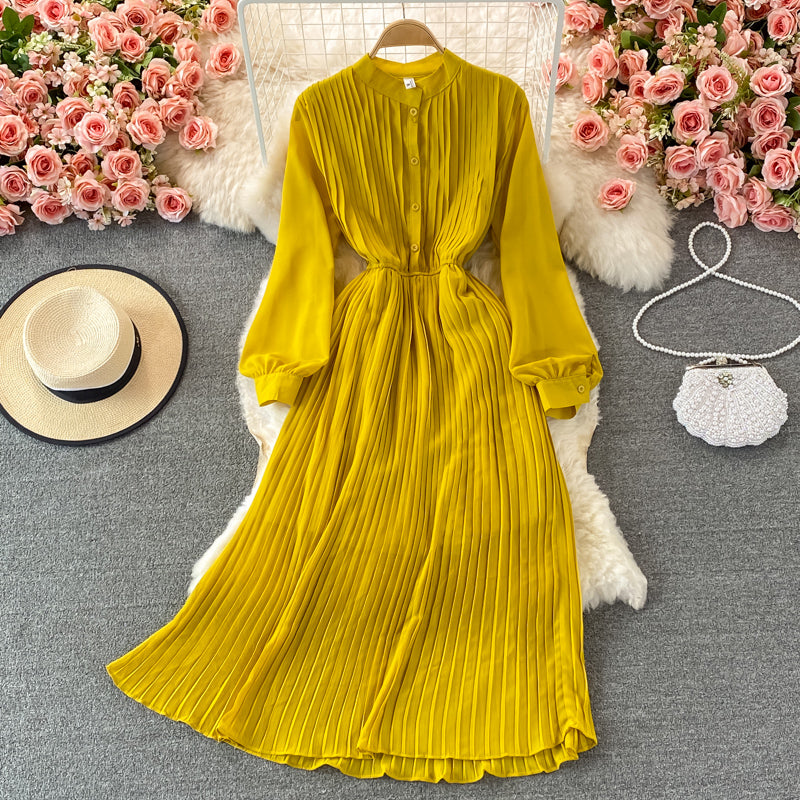 Cute A Line Long Sleeve Dress Fashion Girl Dress RF0073