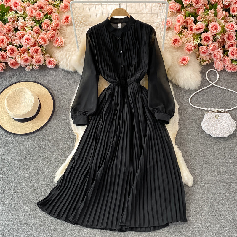 Cute A Line Long Sleeve Dress Fashion Girl Dress RF0073