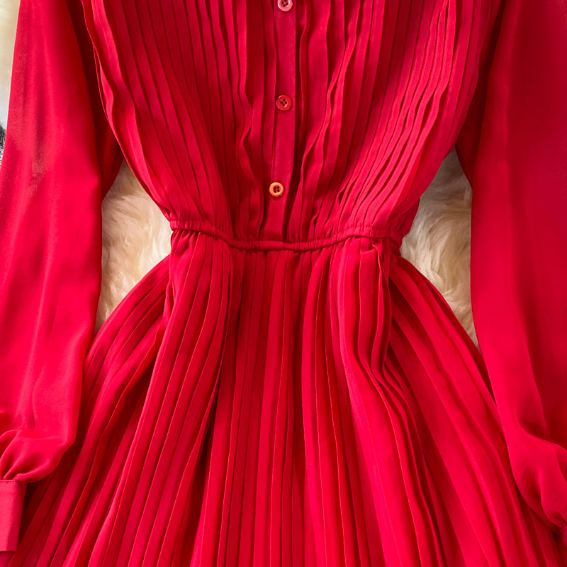 Cute A Line Long Sleeve Dress Fashion Girl Dress RF0073