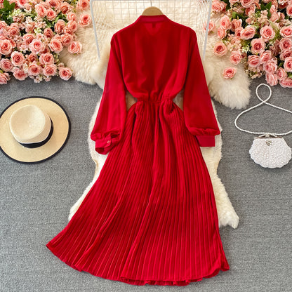 Cute A Line Long Sleeve Dress Fashion Girl Dress RF0073