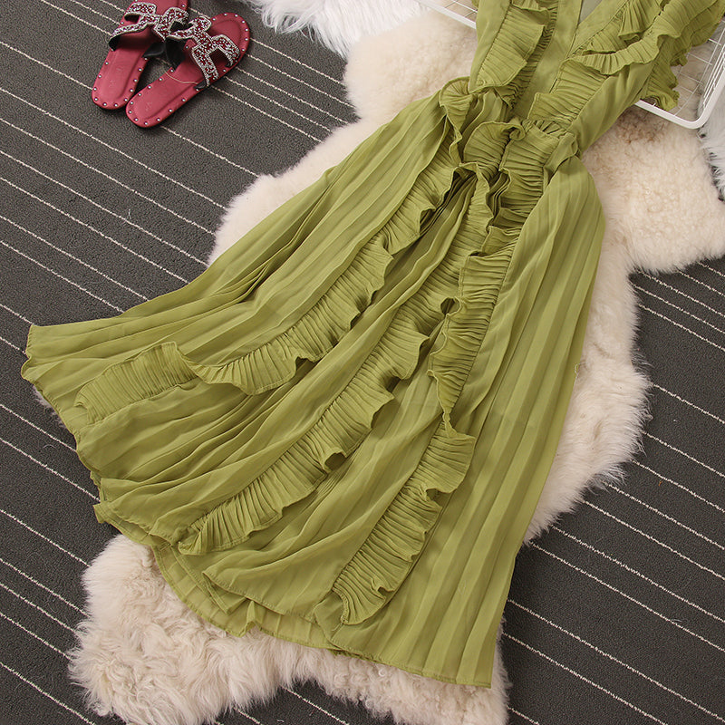 Cute V Neck Dress A Line Fashion Dress RF0069
