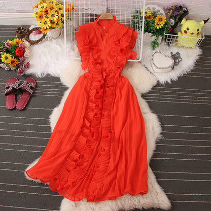Cute V Neck Dress A Line Fashion Dress RF0069