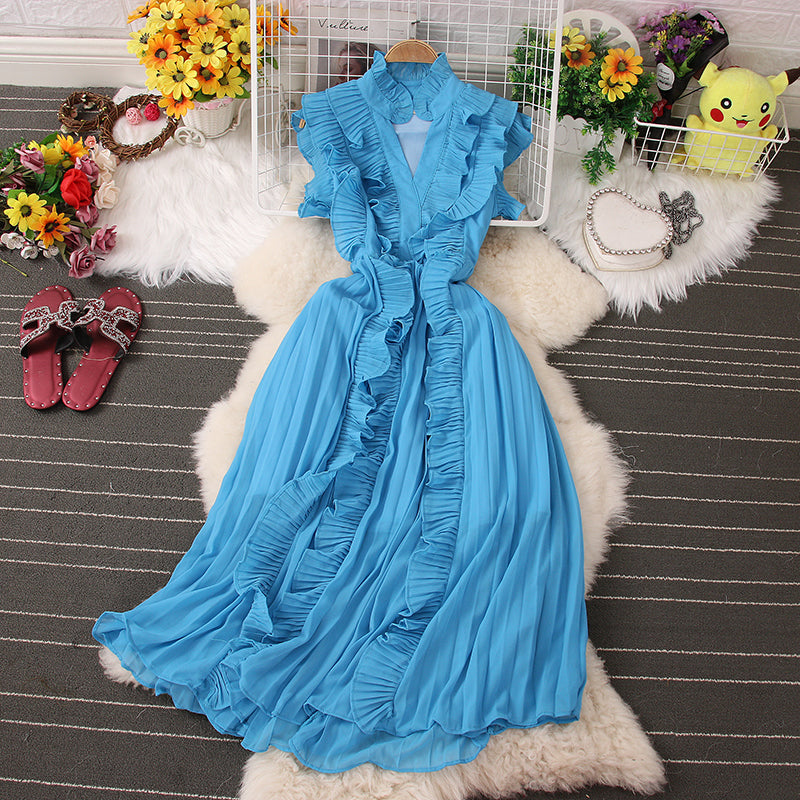 Cute V Neck Dress A Line Fashion Dress RF0069