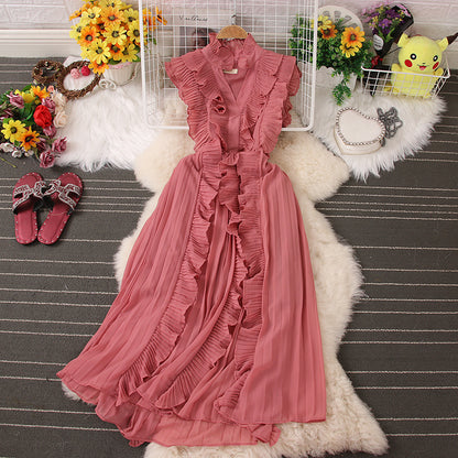 Cute V Neck Dress A Line Fashion Dress RF0069