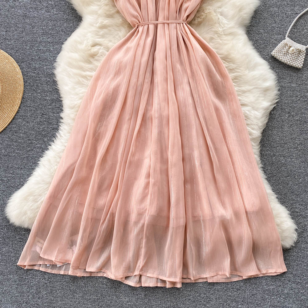 Pink A Line Short Dress Fashion Dress RF0068