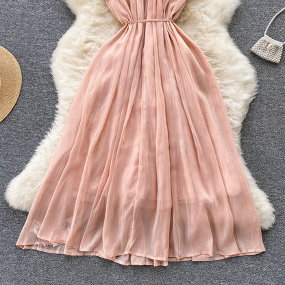 Pink A Line Short Dress Fashion Dress RF0068