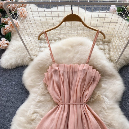 Pink A Line Short Dress Fashion Dress RF0068