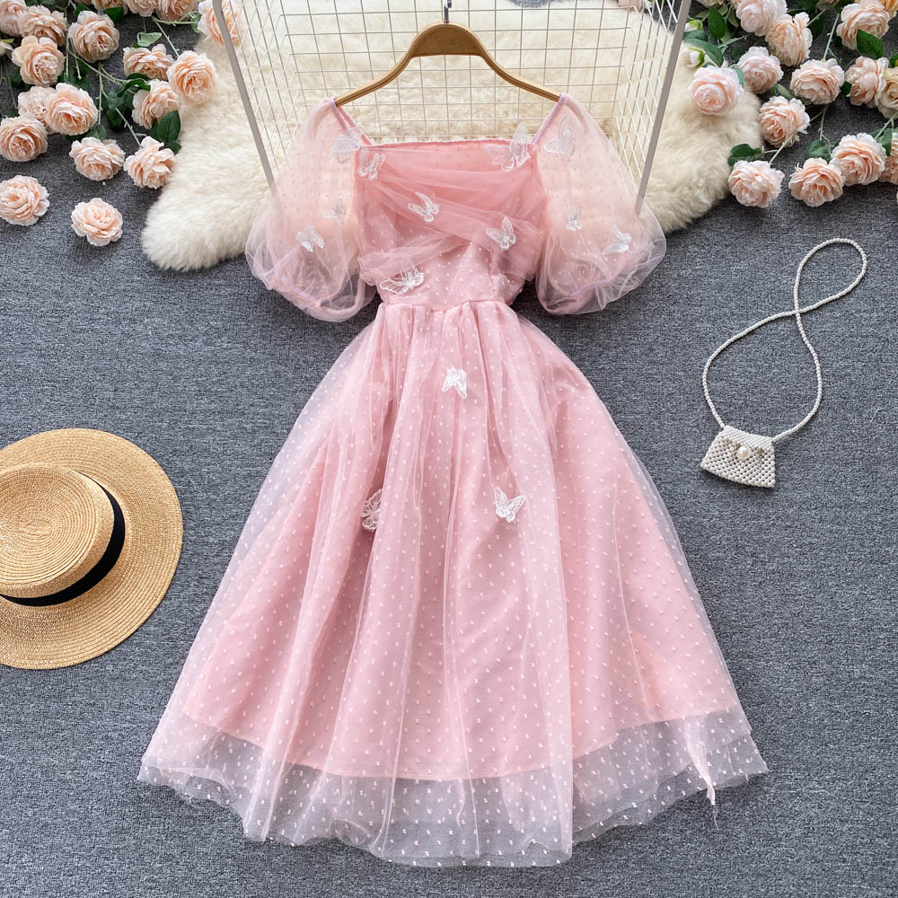 Cute Tulle Lace Short Dress Fashion Girl Dress RF0066