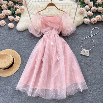 Cute Tulle Lace Short Dress Fashion Girl Dress RF0066