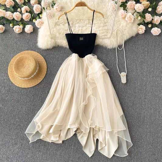 Champagne Tulle Short Dress Fashion Dress RF0065
