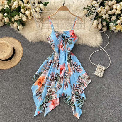 Charming Sexy High Waist Irregular Dress Fashion Girl Dress RF0062