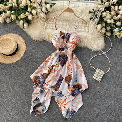 Charming Sexy High Waist Irregular Dress Fashion Girl Dress RF0062