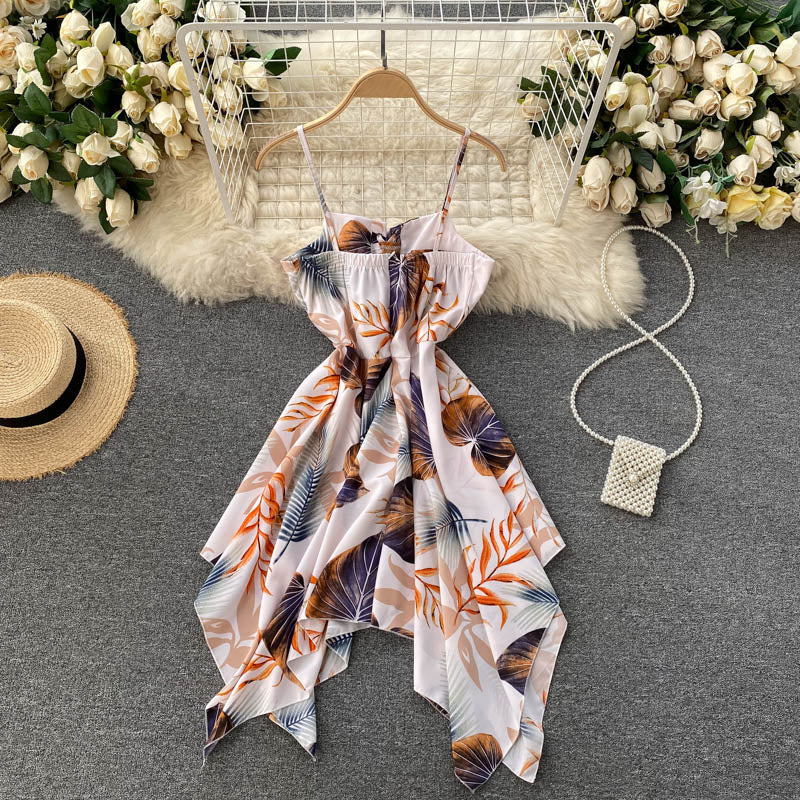 Charming Sexy High Waist Irregular Dress Fashion Girl Dress RF0062