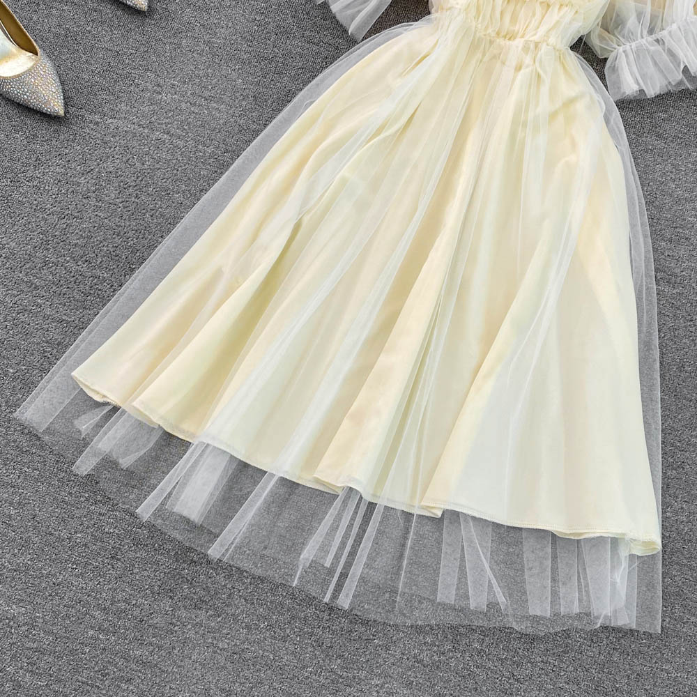 Champagne Tulle A Line Dress Fashion Dress RF0047