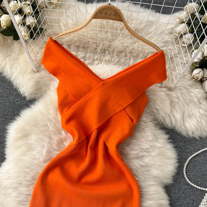 Sexy Knitted Short Dress RF0046