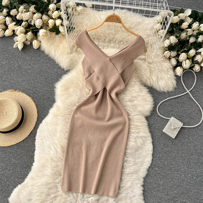 Sexy Knitted Short Dress RF0046